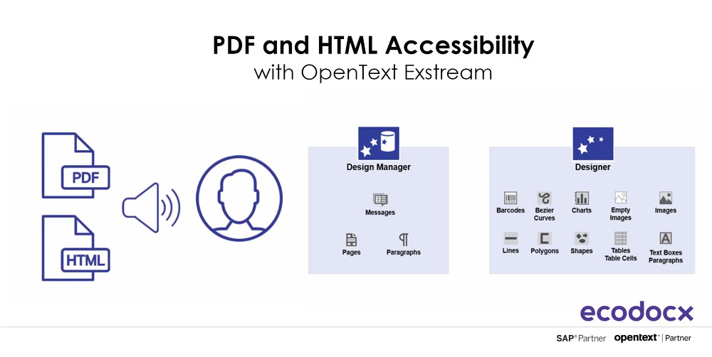 pdf and html accessibility with opentext exstream